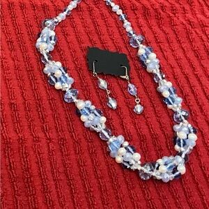 Necklace and earrings